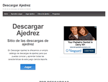 Tablet Screenshot of descargarajedrez.com